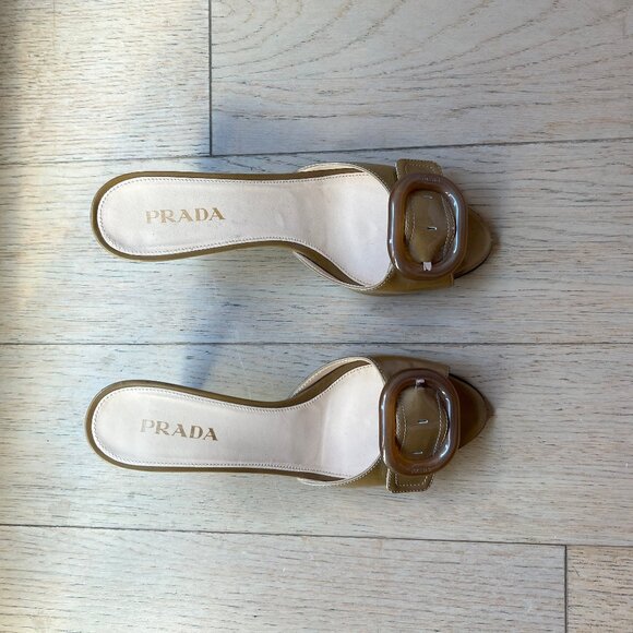 Prada Patent Leather Sandals - Picture 1 of 4